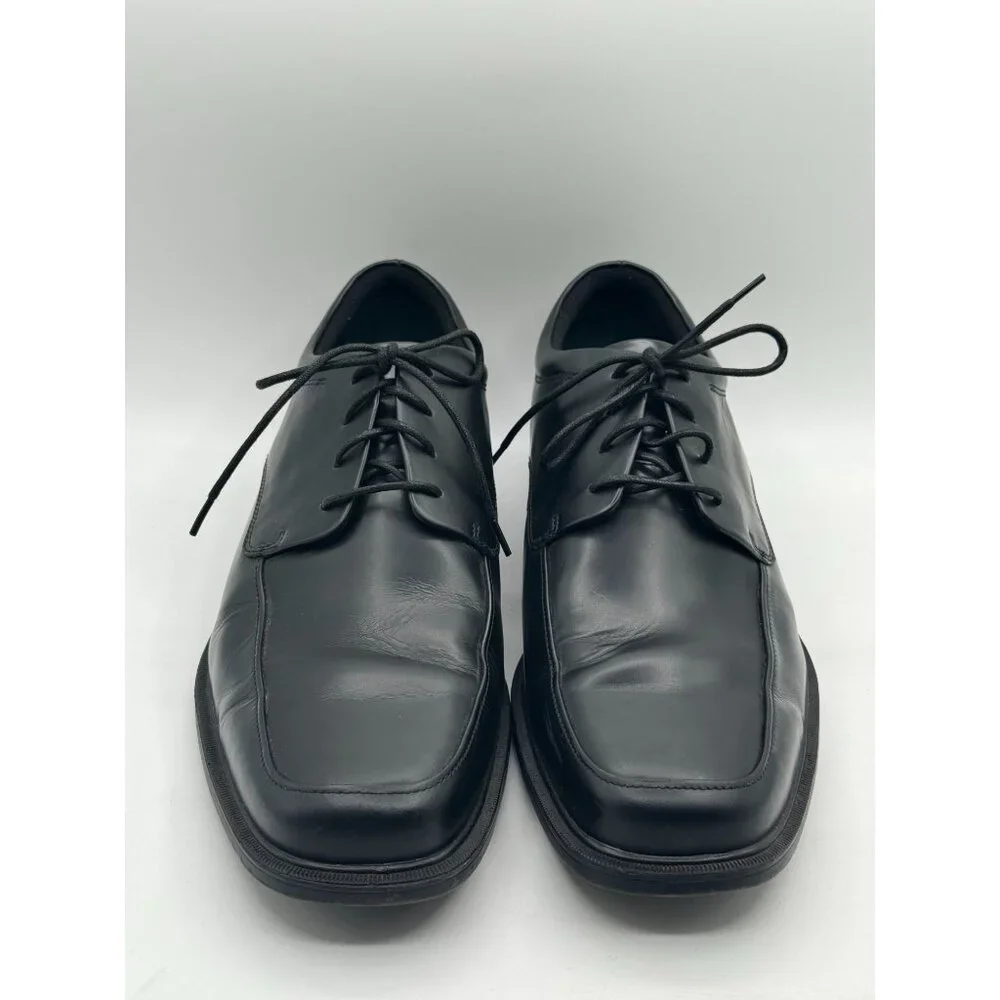 Rockport oxfort black leather mens lace up medium size 13 - Picture 2 of 10